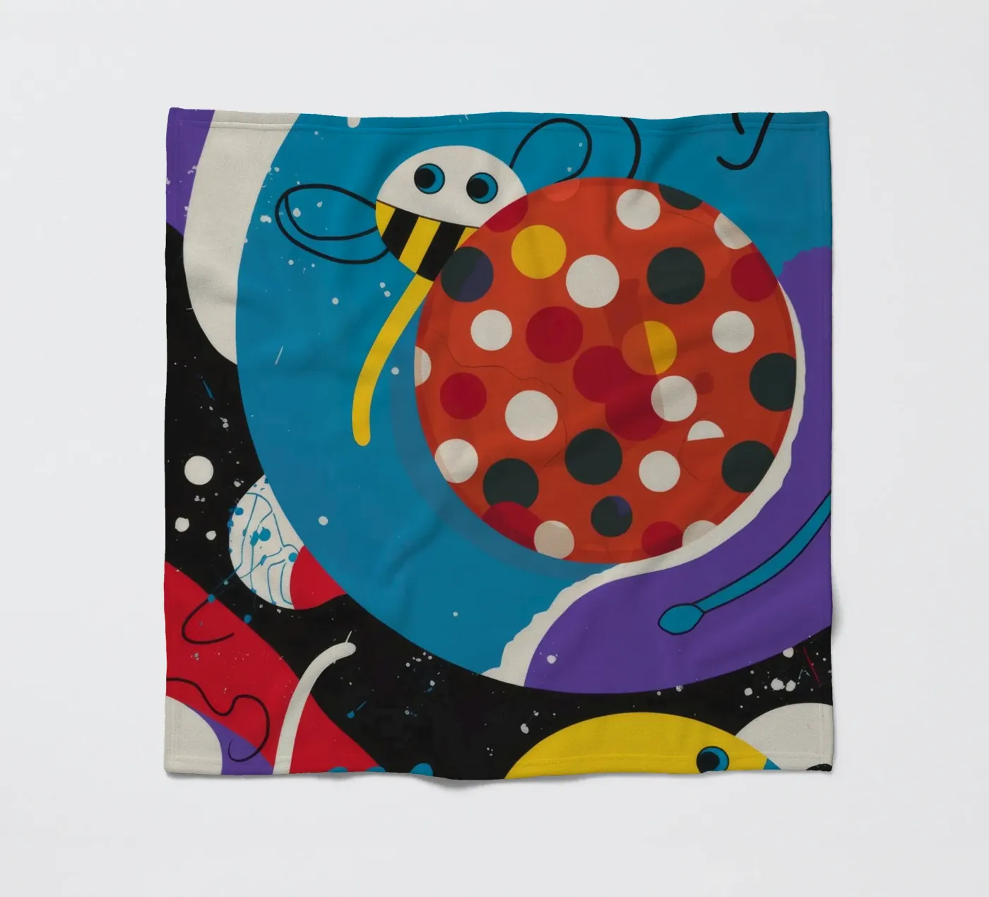 Galaktischer Marienkäfer Fleecedecke von Monarco Virtuoso