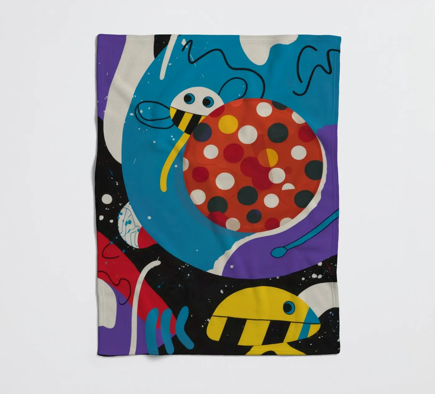 Galaktischer Marienkäfer Fleecedecke von Monarco Virtuoso