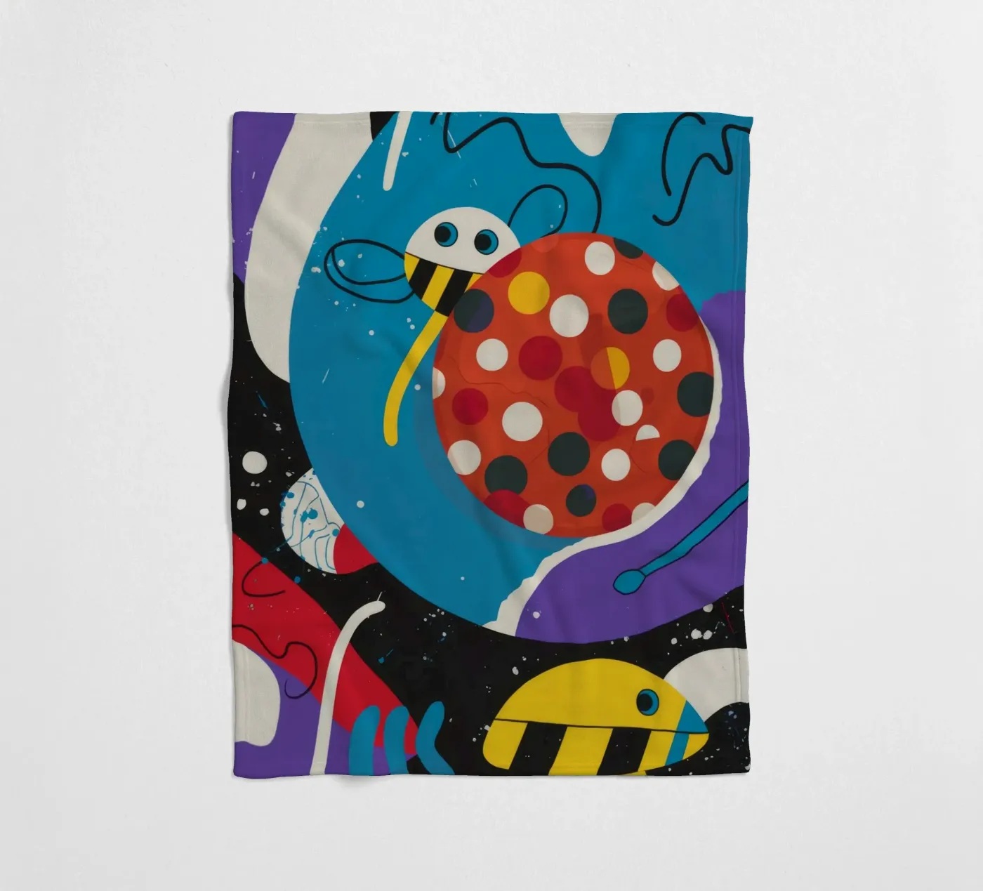 Galaktischer Marienkäfer Fleecedecke von Monarco Virtuoso