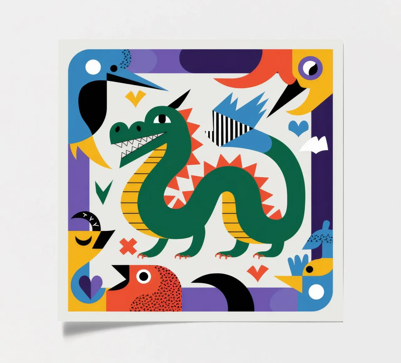 Mythical Serpent sticker sheet by Monarco Virtuoso