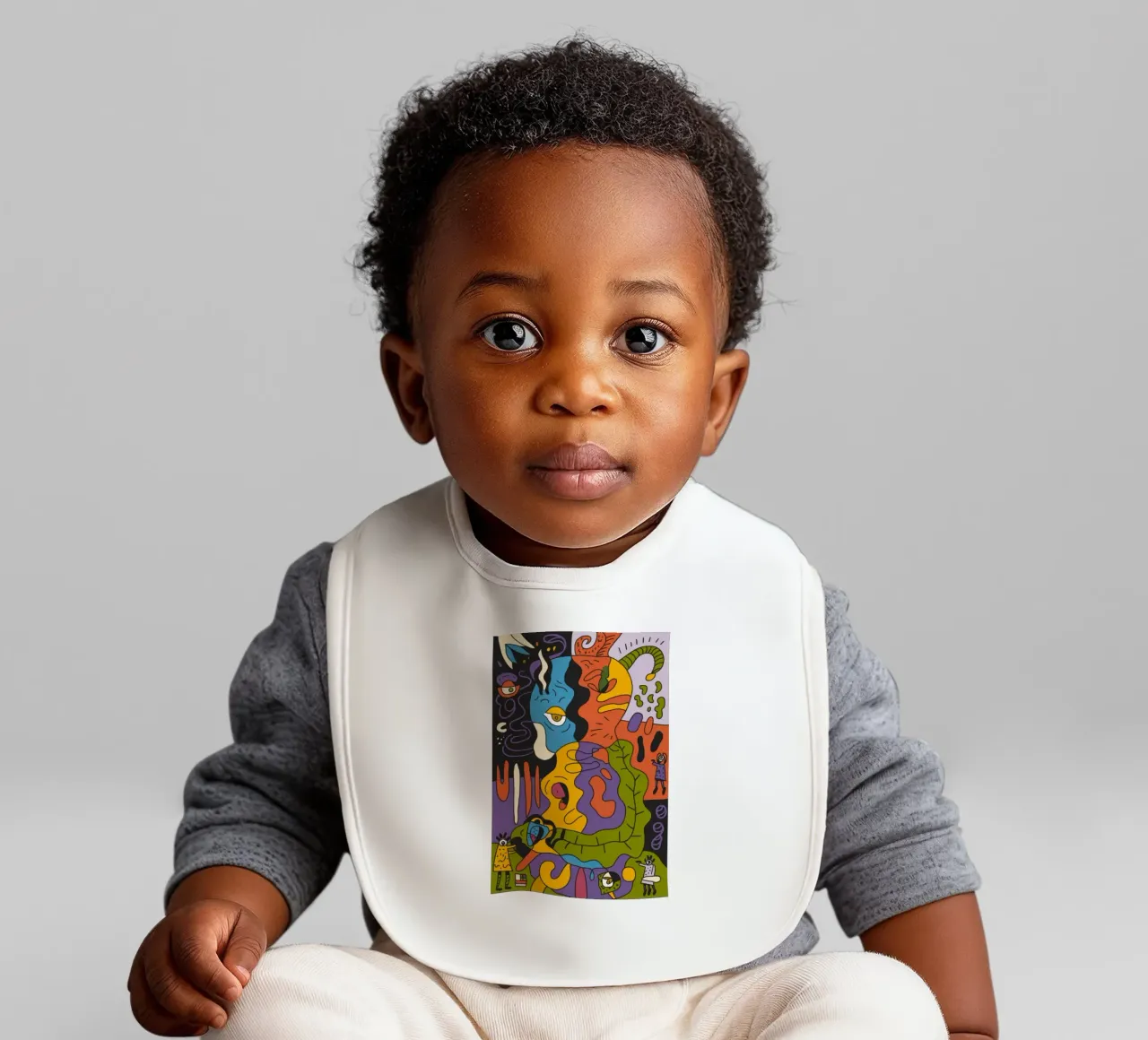 Mystical Figures baby bib by Monarco Virtuoso