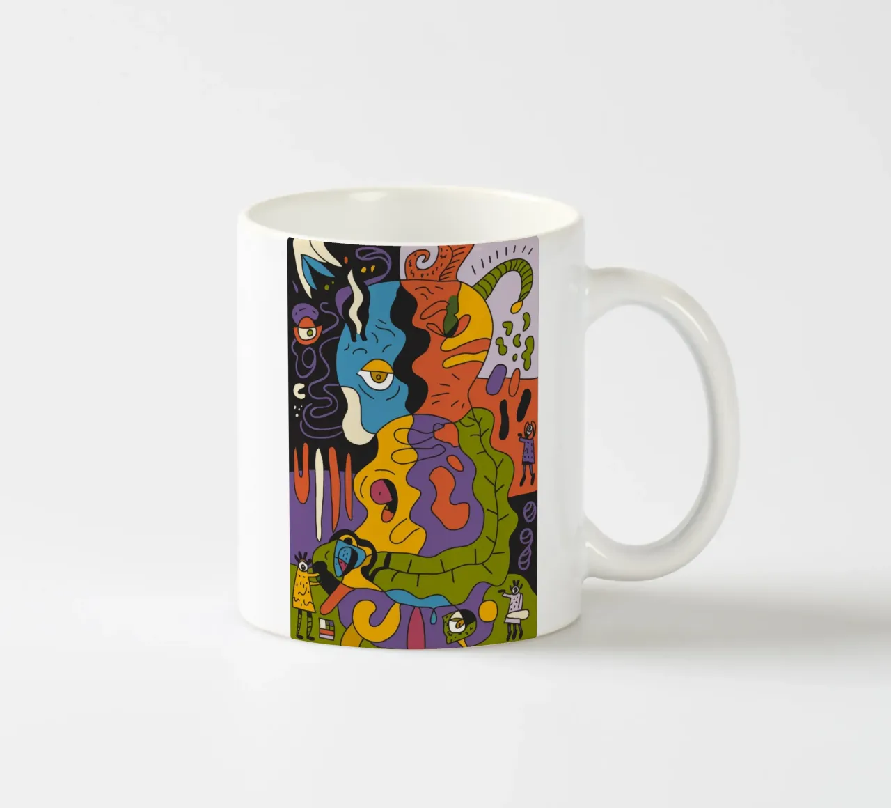 Figure mistiche tazza in ceramica da Monarco Virtuoso