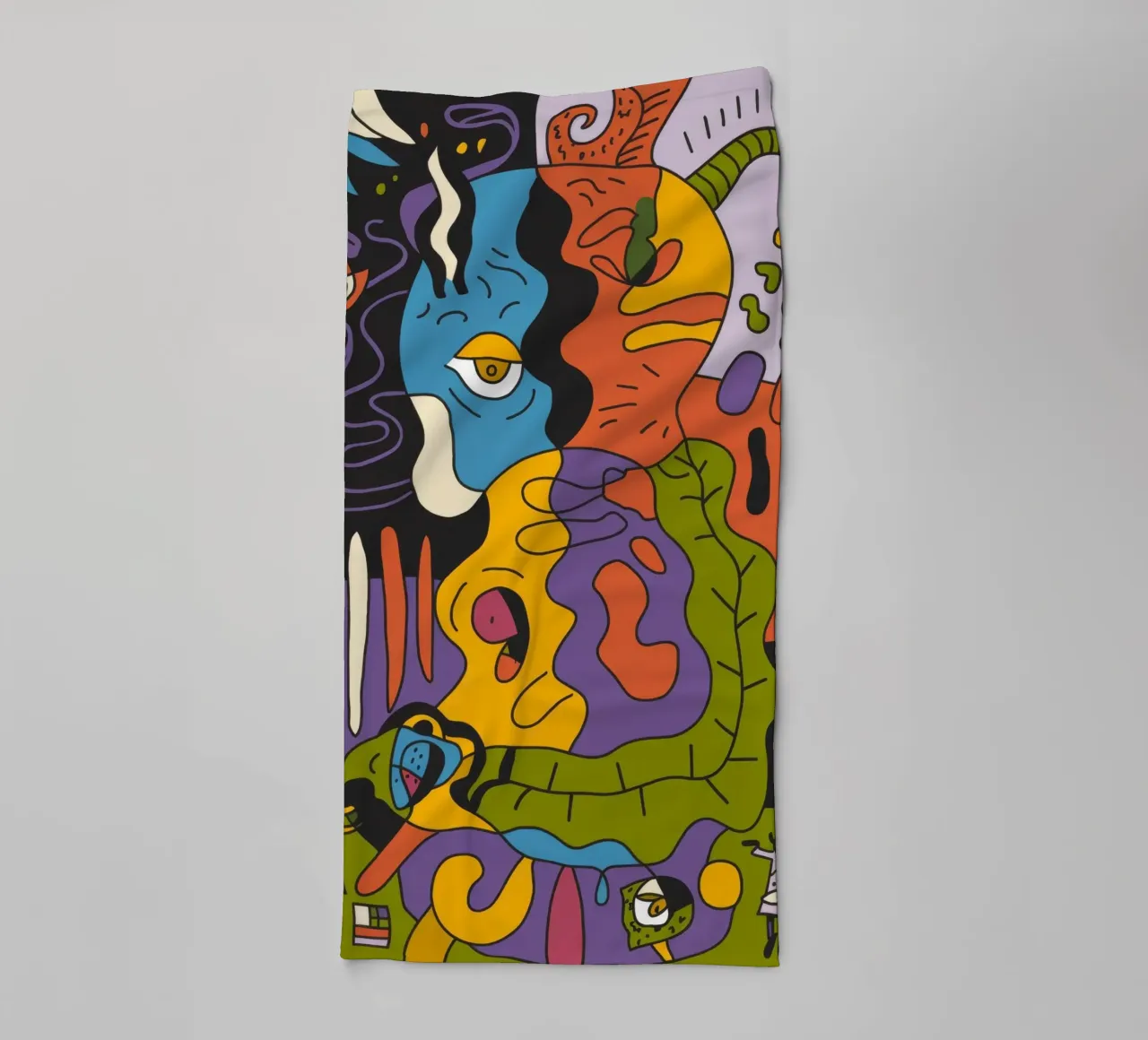 Mystical Figures towel by Monarco Virtuoso