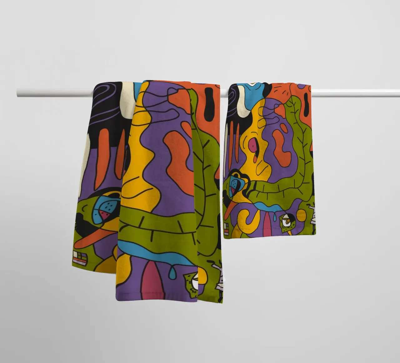Mystical Figures towel by Monarco Virtuoso