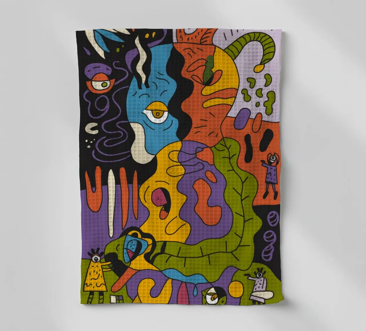Mystical Figures tea towel by Monarco Virtuoso