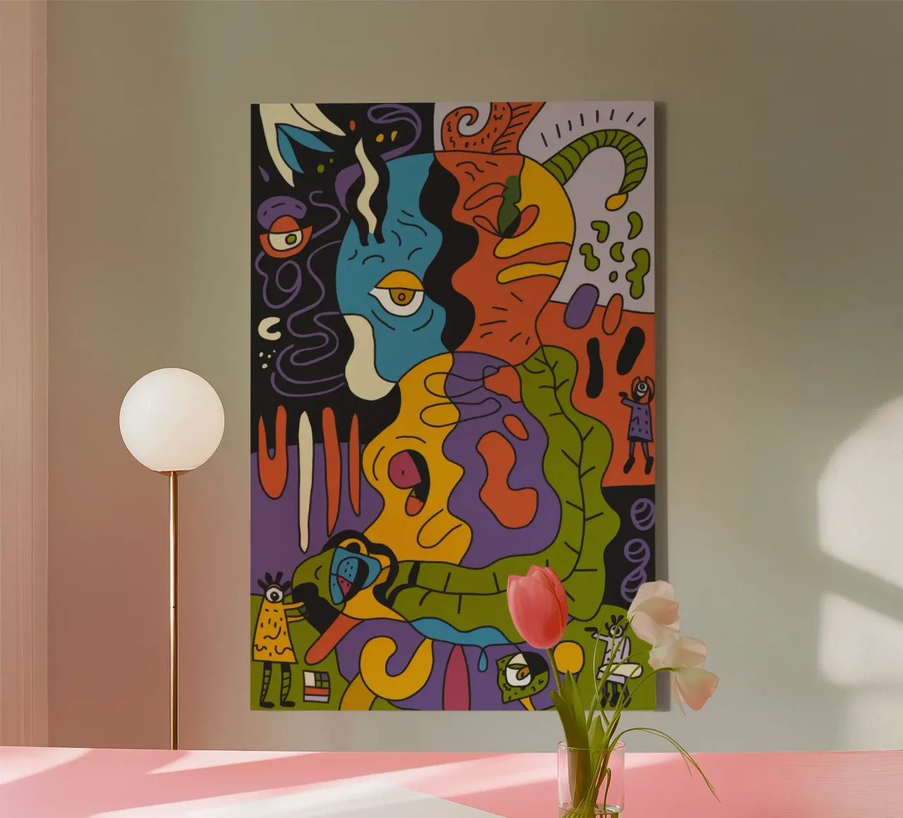 Mystische Figuren Leinwand von Monarco Virtuoso