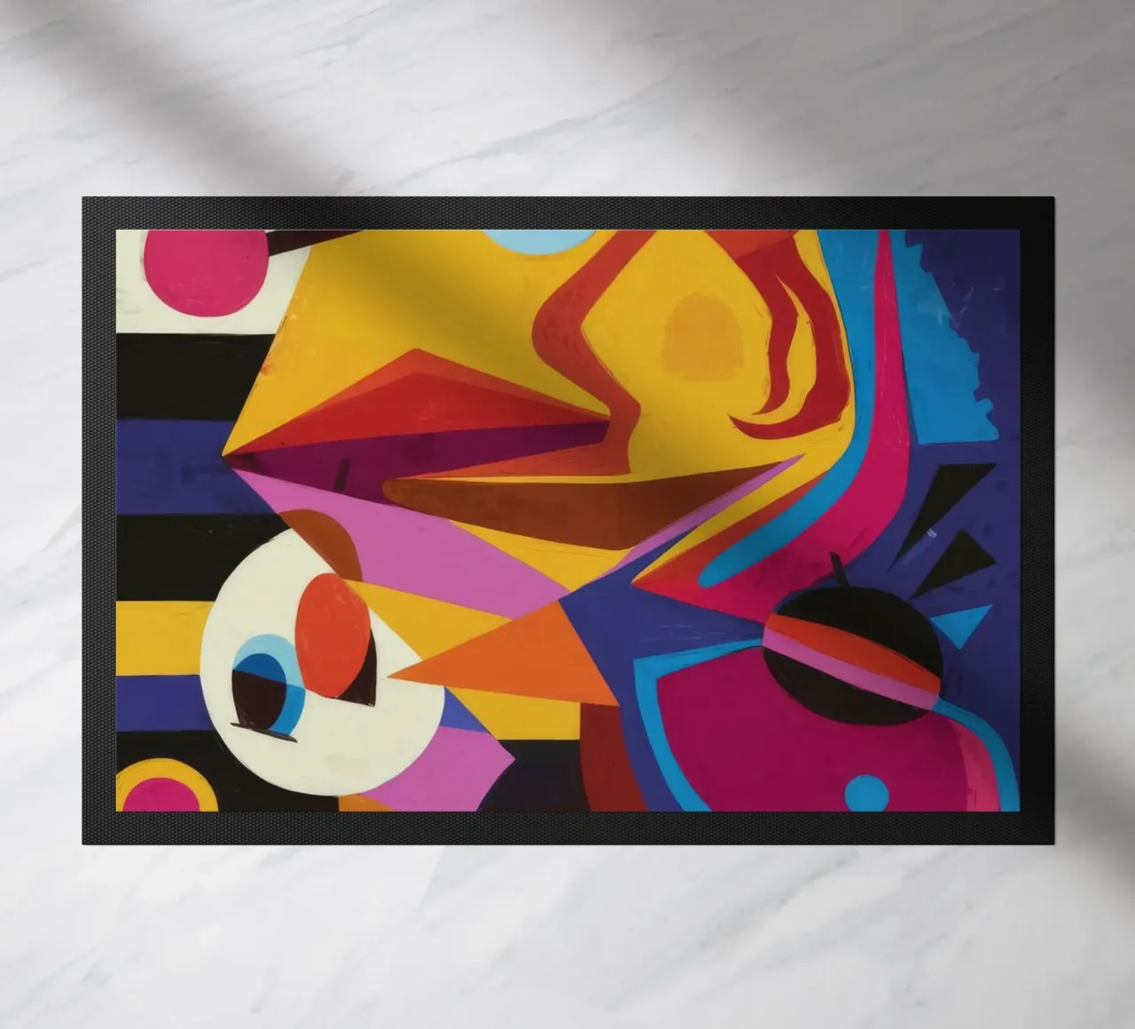 Abstract Lion doormat by Monarco Virtuoso