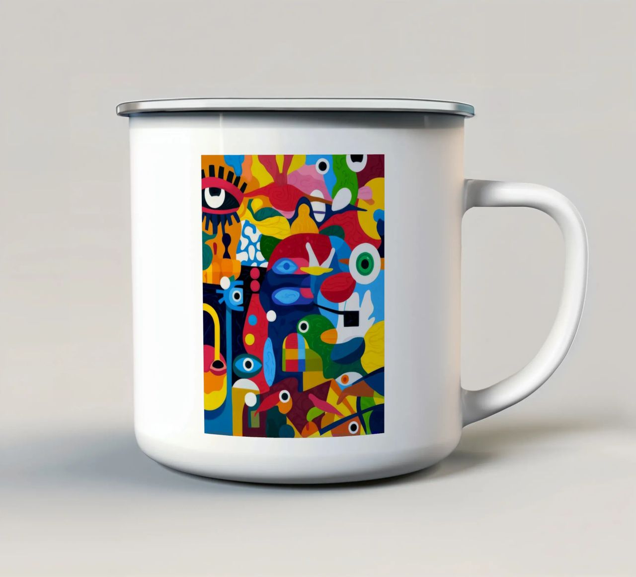 Occhi colorati tazza in smalto da Monarco Virtuoso