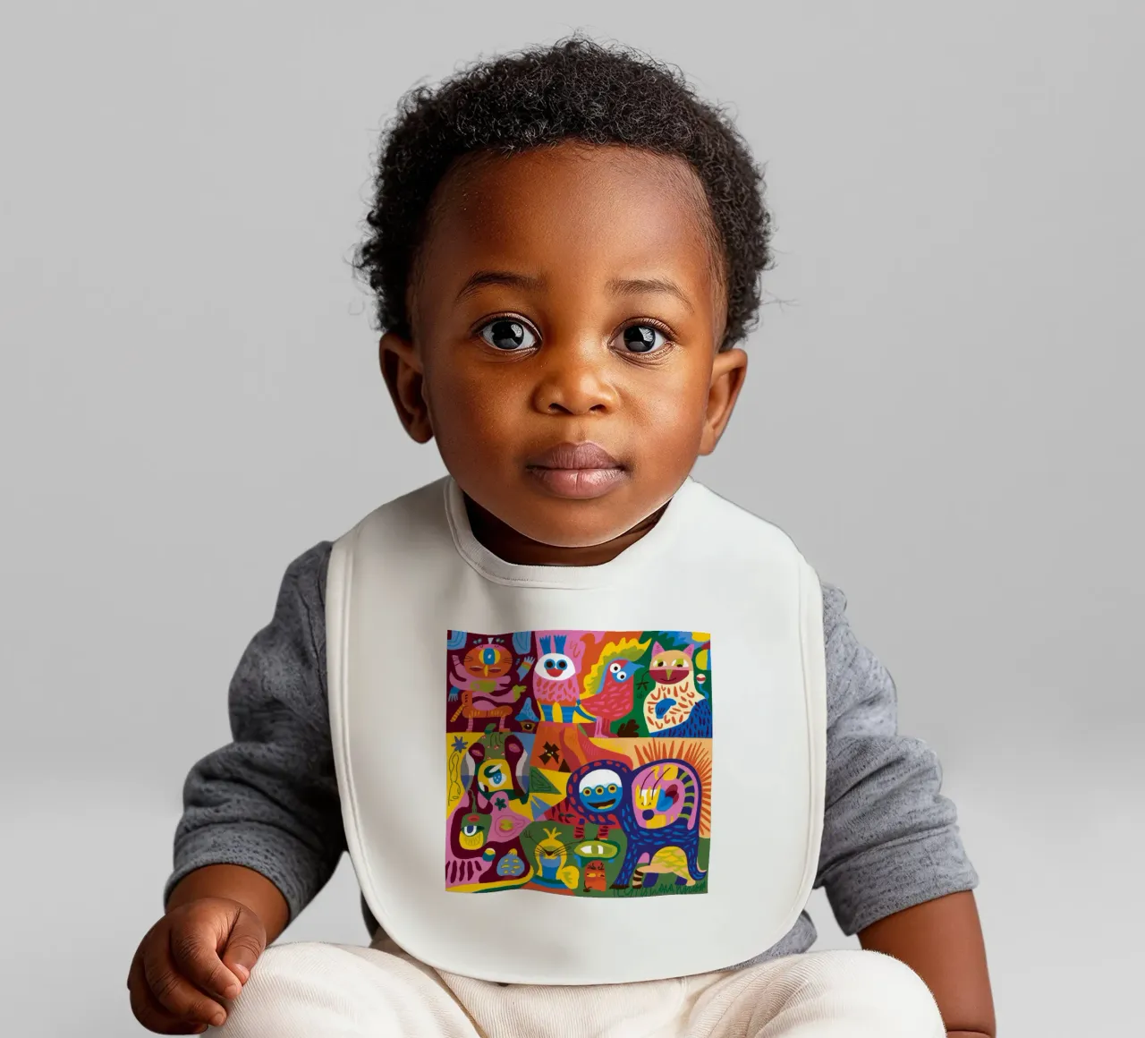Fantasy Creatures baby bib by Monarco Virtuoso