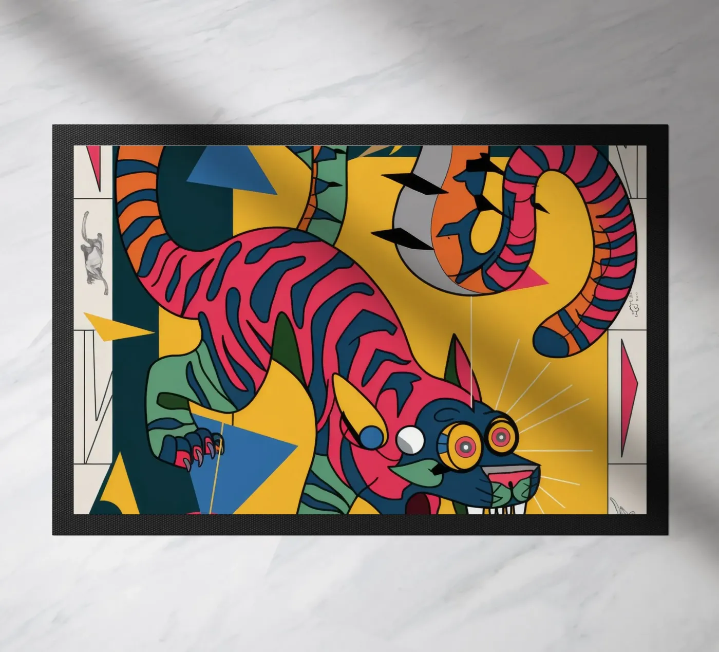Striped Beast doormat by Monarco Virtuoso