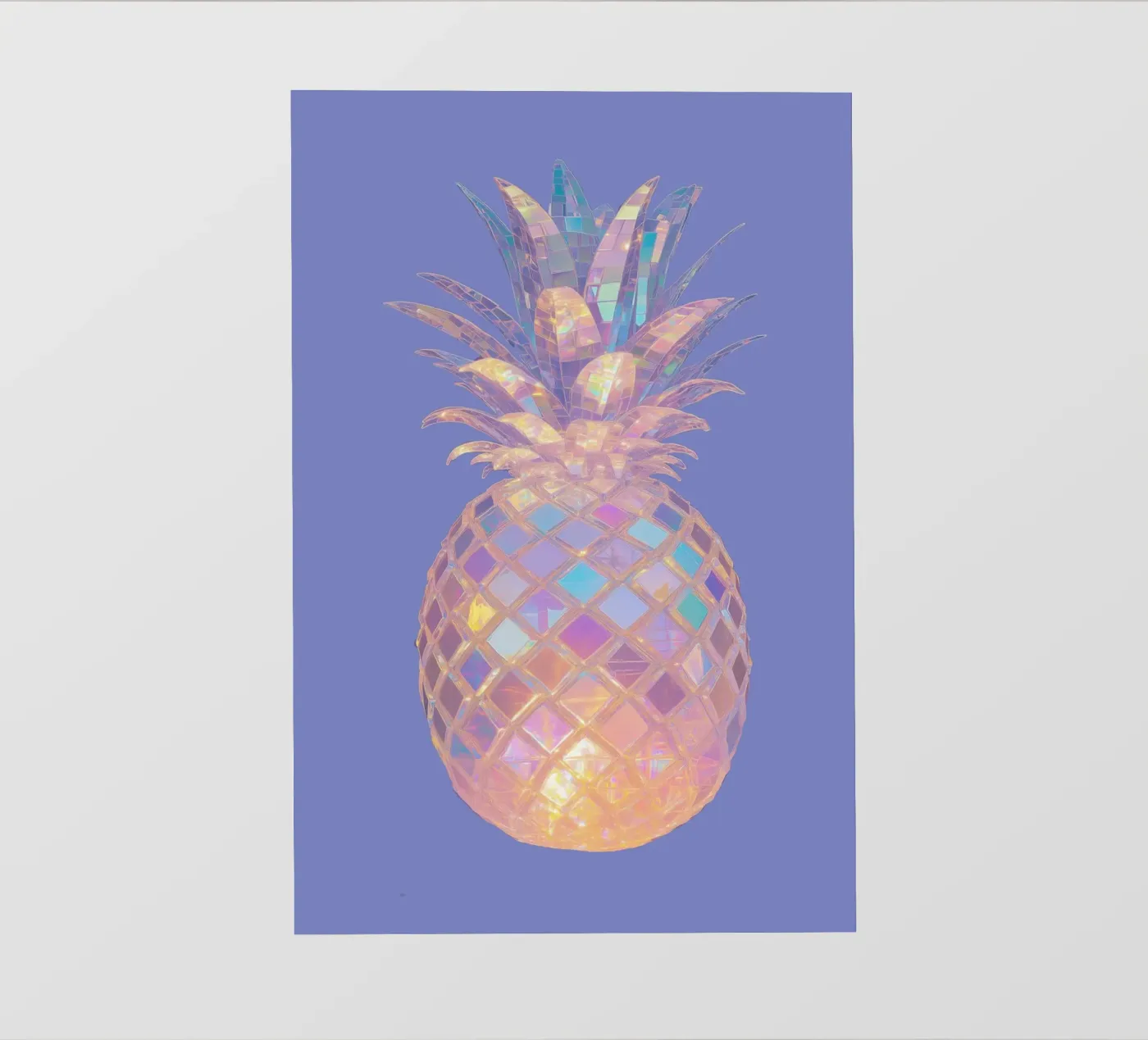 Pineapple disc pellicola backlit da Melloi Art Print