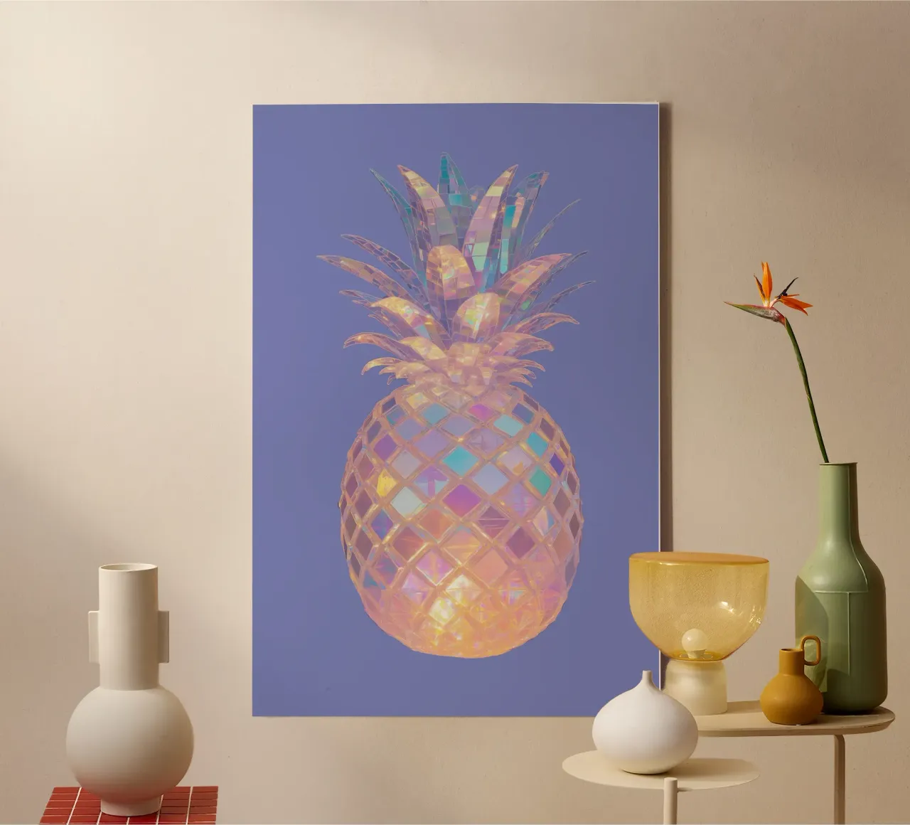 Disco Pineapple tela da Melloi Art Print