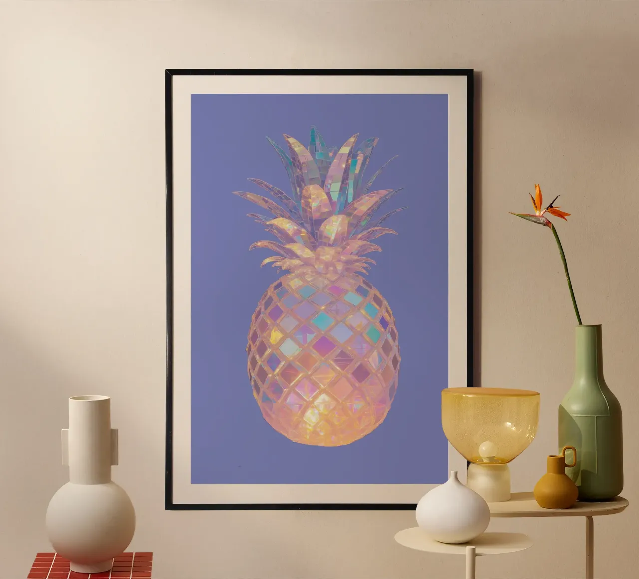 Disco Pineapple poster da Melloi Art Print