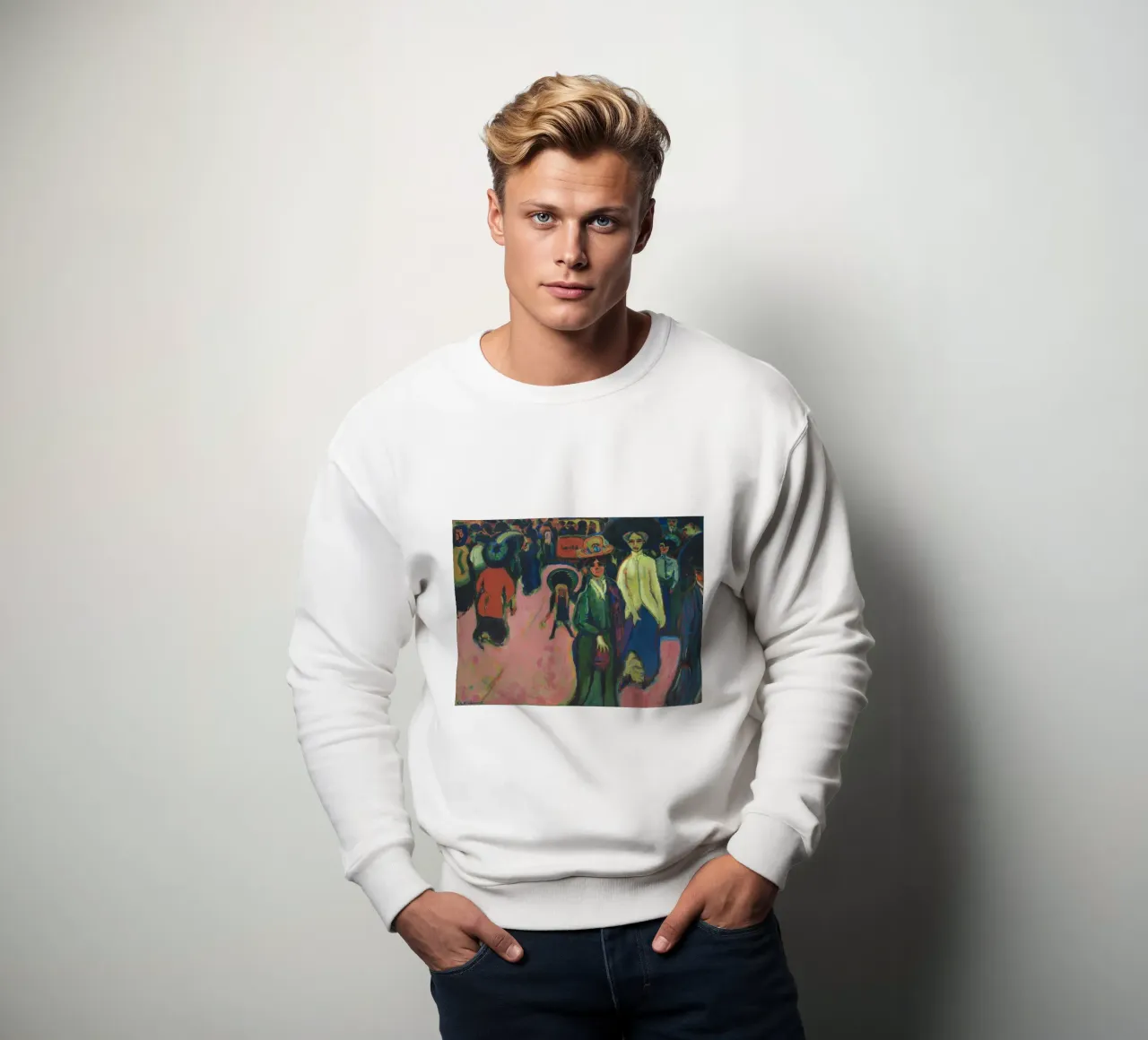 Ernst Ludwig Kirchner - Via, Dresda felpa da Timeless Artworks