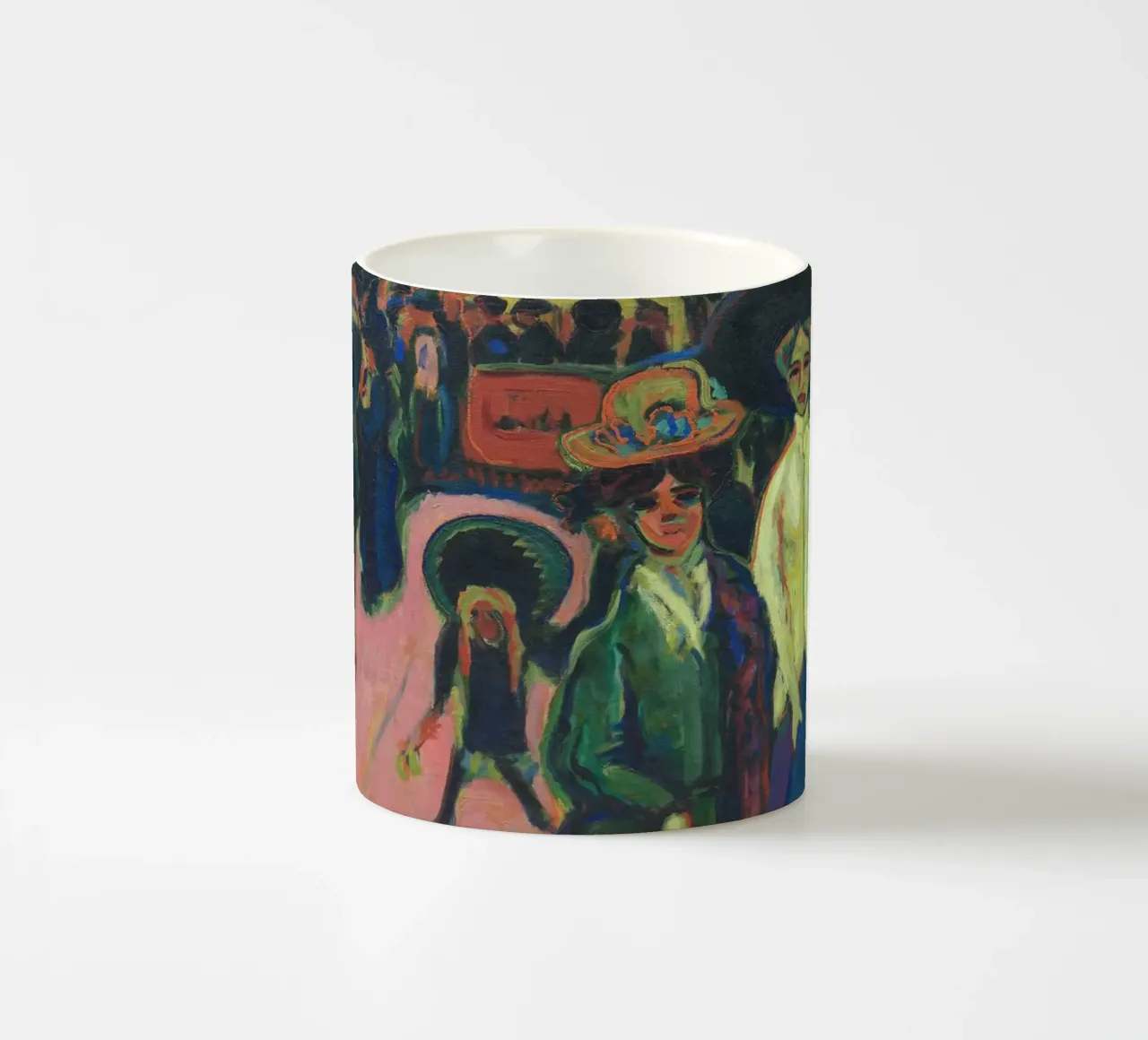 Ernst Ludwig Kirchner - Via, Dresda tazza in ceramica da Timeless Artworks