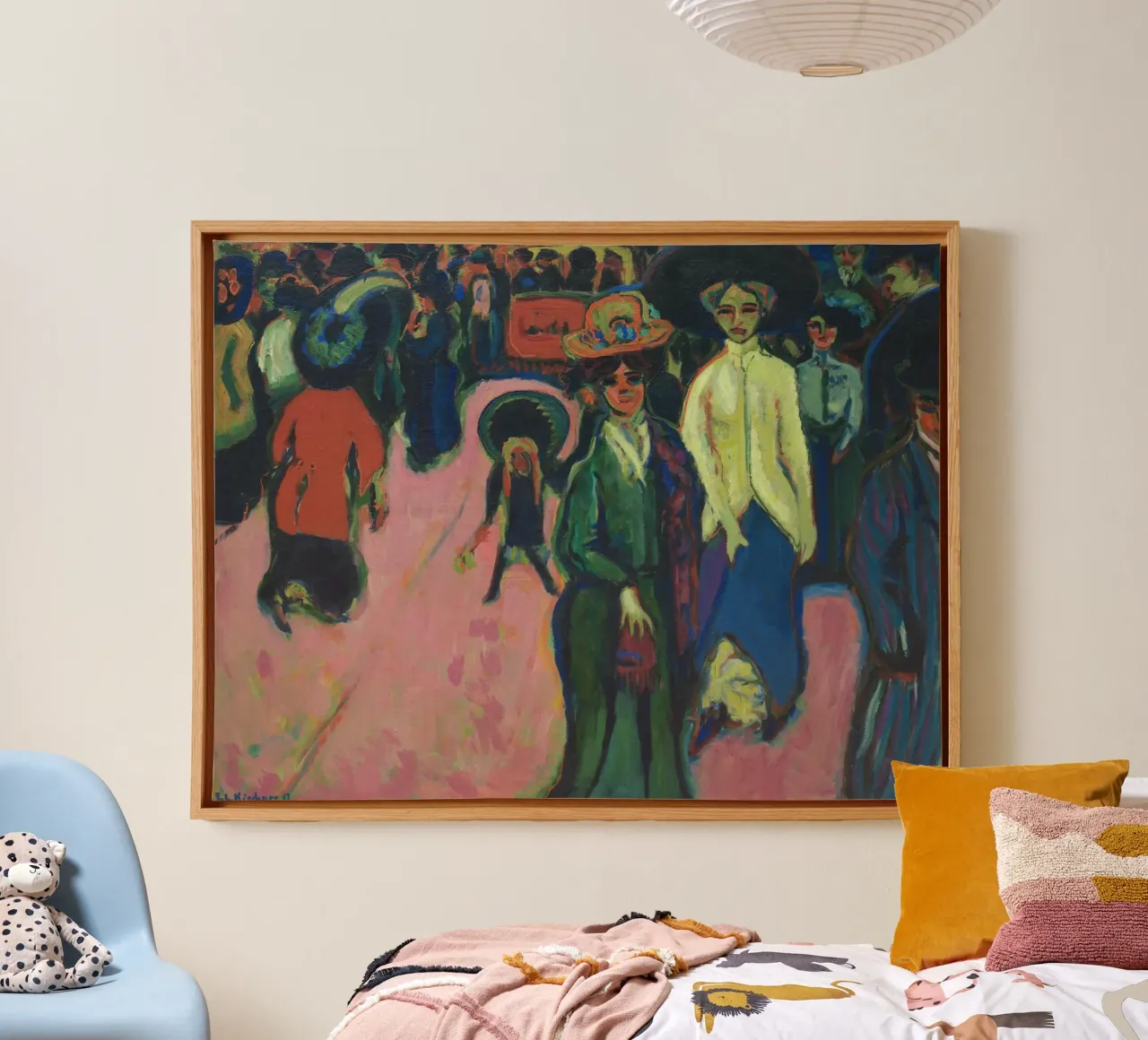 Ernst Ludwig Kirchner - Via, Dresda tela da Timeless Artworks