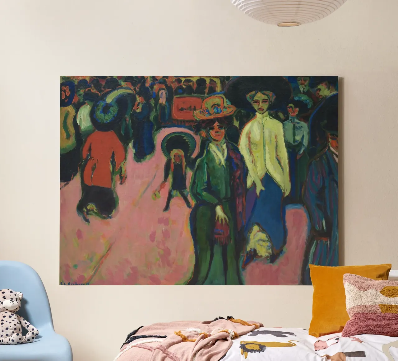 Ernst Ludwig Kirchner - Via, Dresda tela da Timeless Artworks