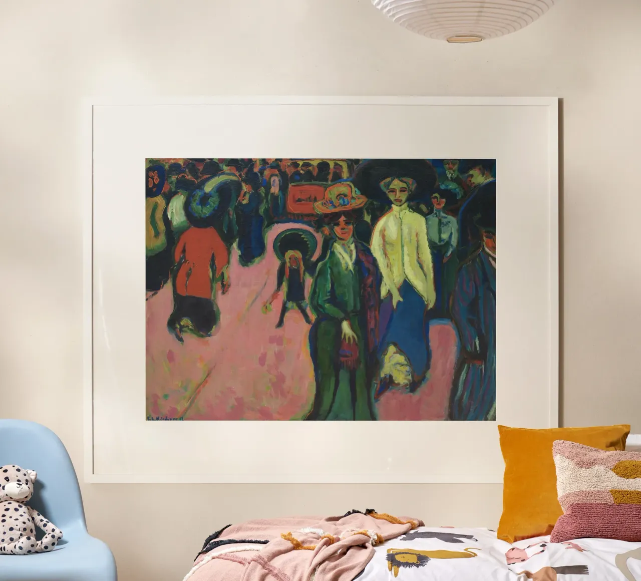 Ernst Ludwig Kirchner - Via, Dresda carta hahnemühle da Timeless Artworks