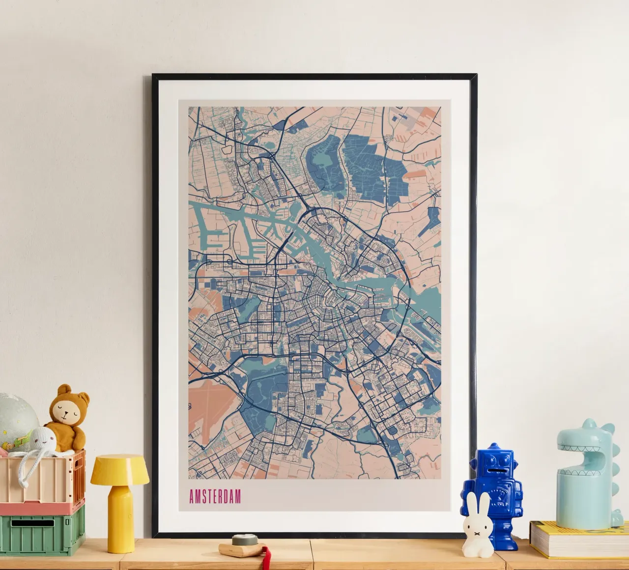 Perfezione olandese: Amsterdam poster con telaio in alluminio da MOOODZART