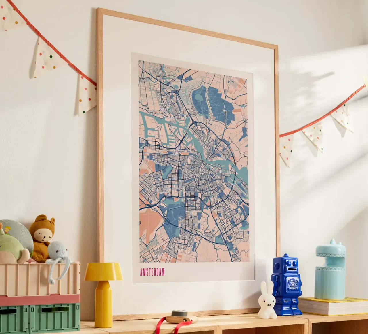 Perfezione olandese: Amsterdam poster con telaio in alluminio da MOOODZART