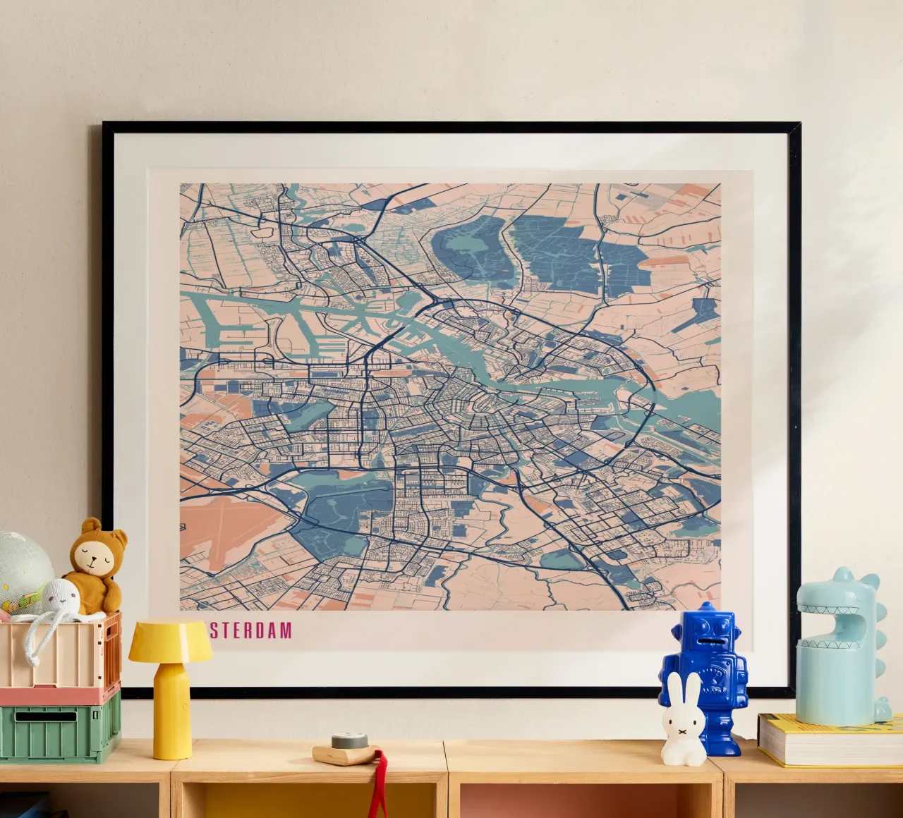 Perfezione olandese: Amsterdam poster con telaio in alluminio da MOOODZART
