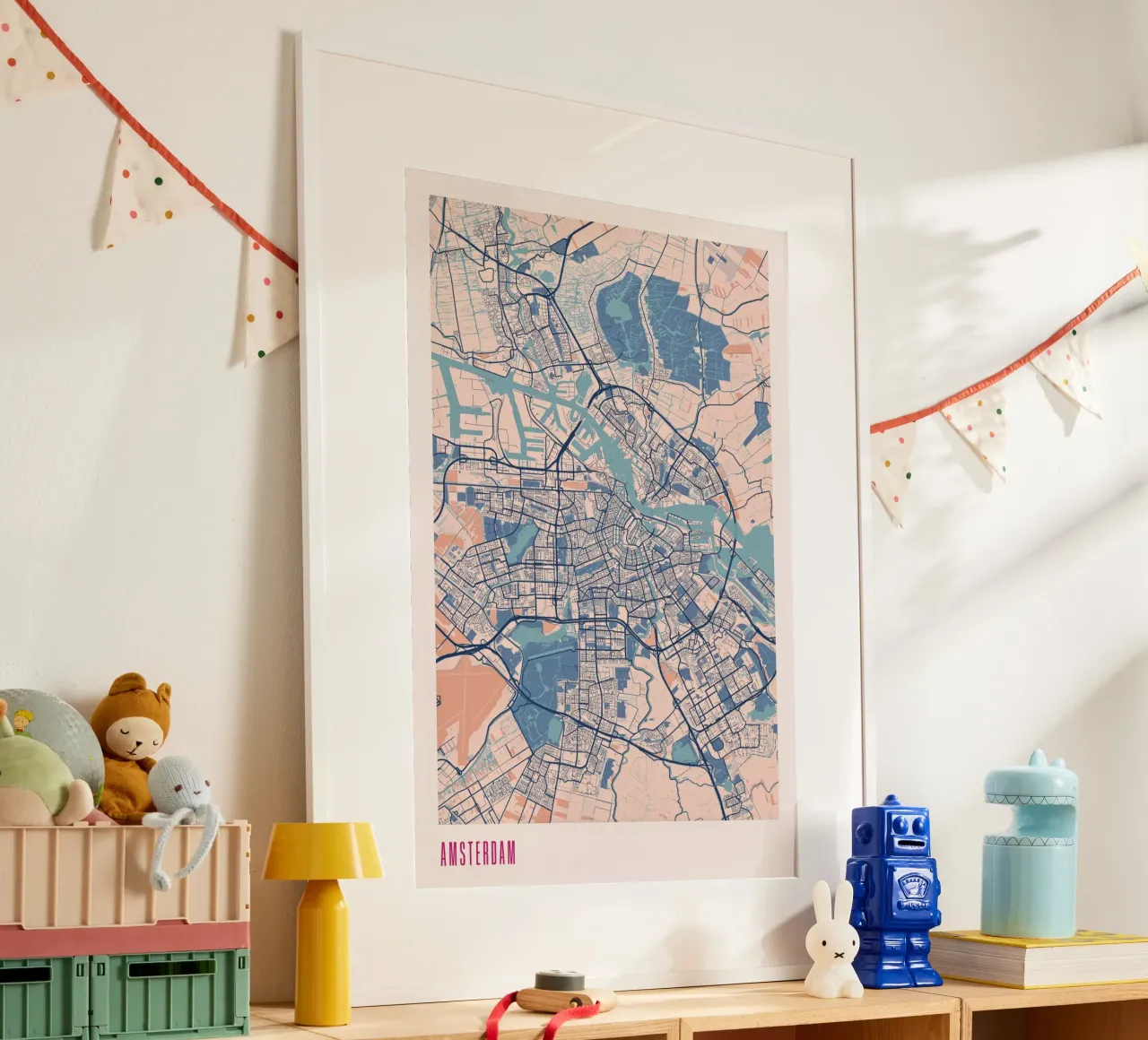 Perfezione olandese: Amsterdam poster con telaio in alluminio da MOOODZART