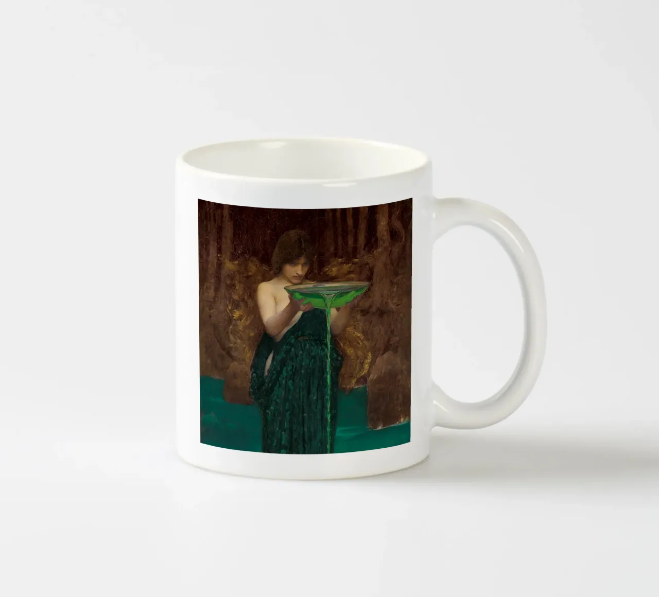 John William Waterhouse - Circe Invidiosa, 1892 tazza in ceramica da Timeless Artworks