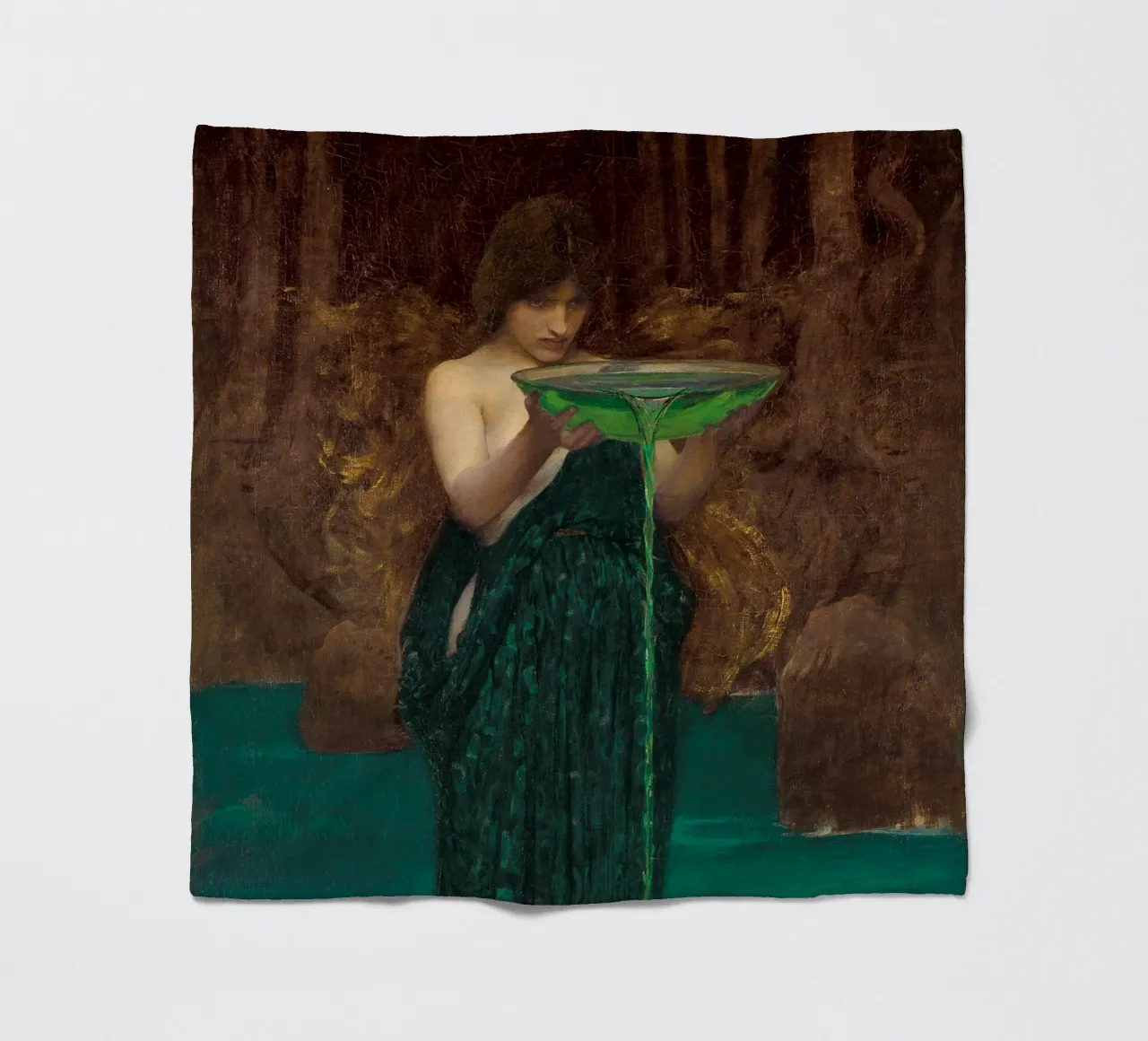 John William Waterhouse - Circe Invidiosa, 1892 coperta in pile da Timeless Artworks