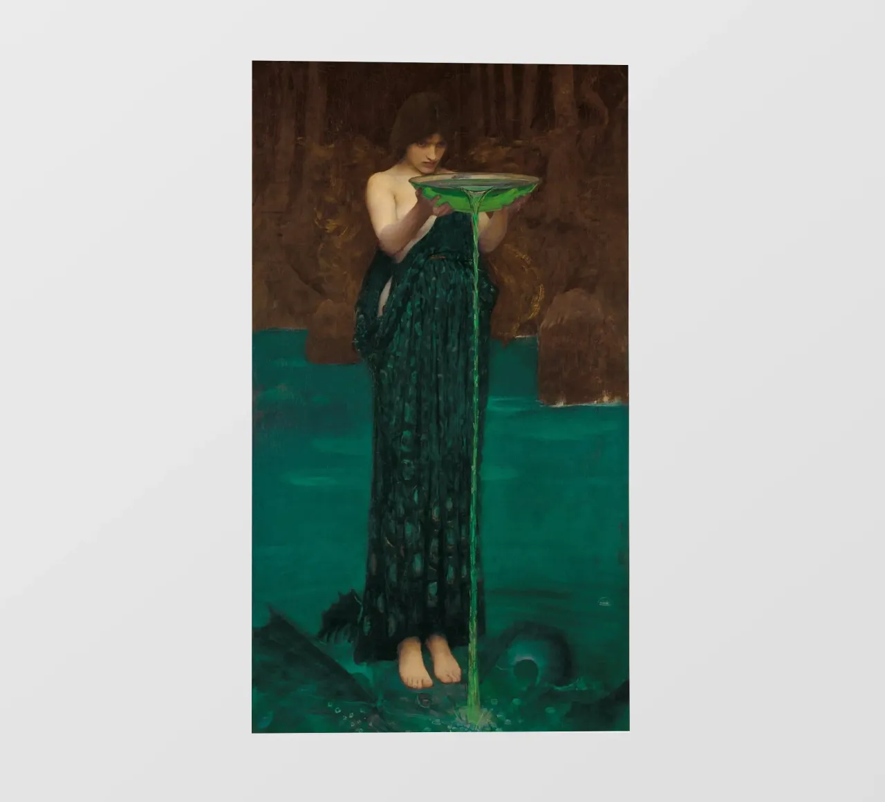 John William Waterhouse - Circe Invidiosa telo in pvc da Timeless Artworks