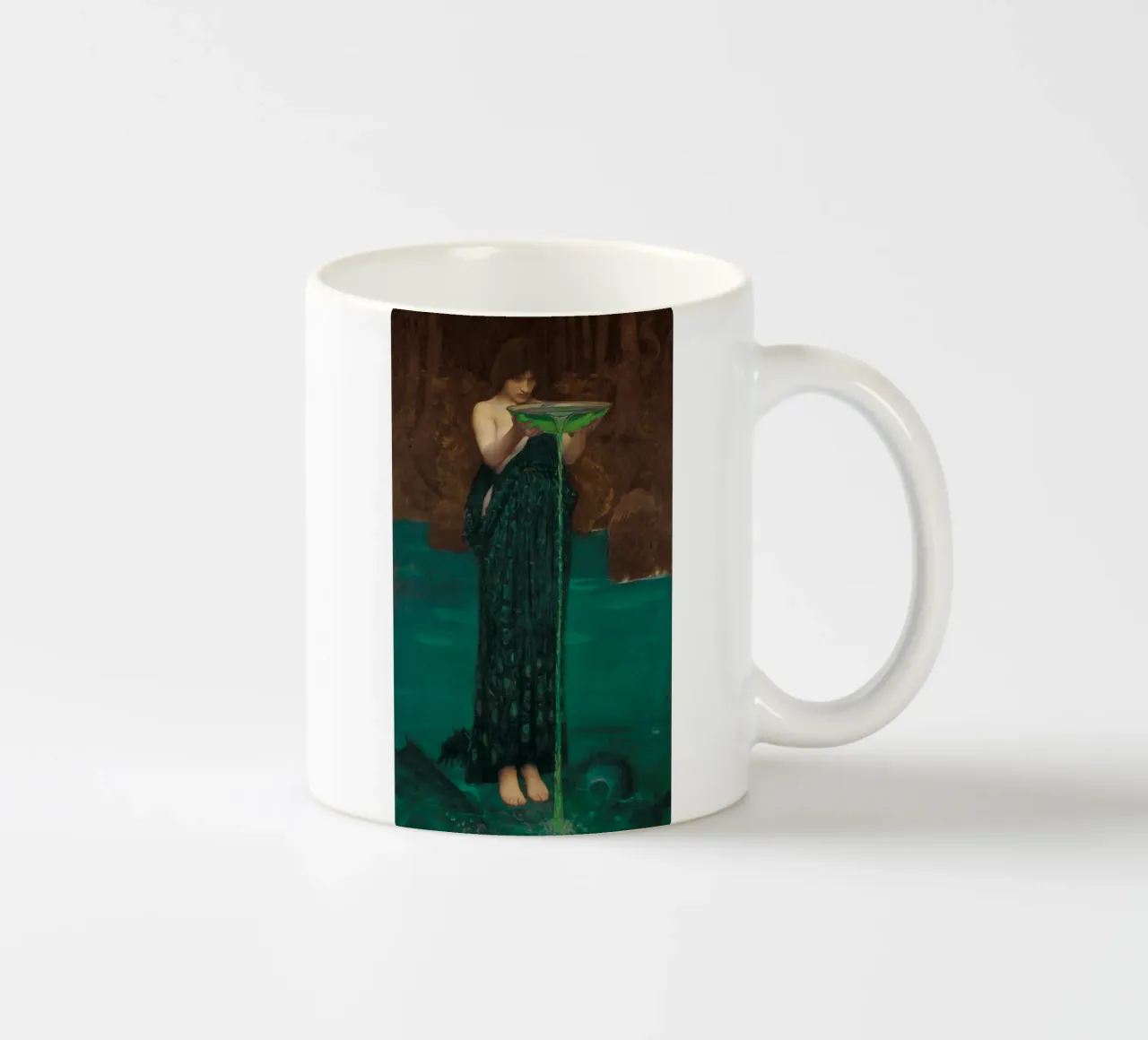 John William Waterhouse - Circe Invidiosa tazza in ceramica da Timeless Artworks
