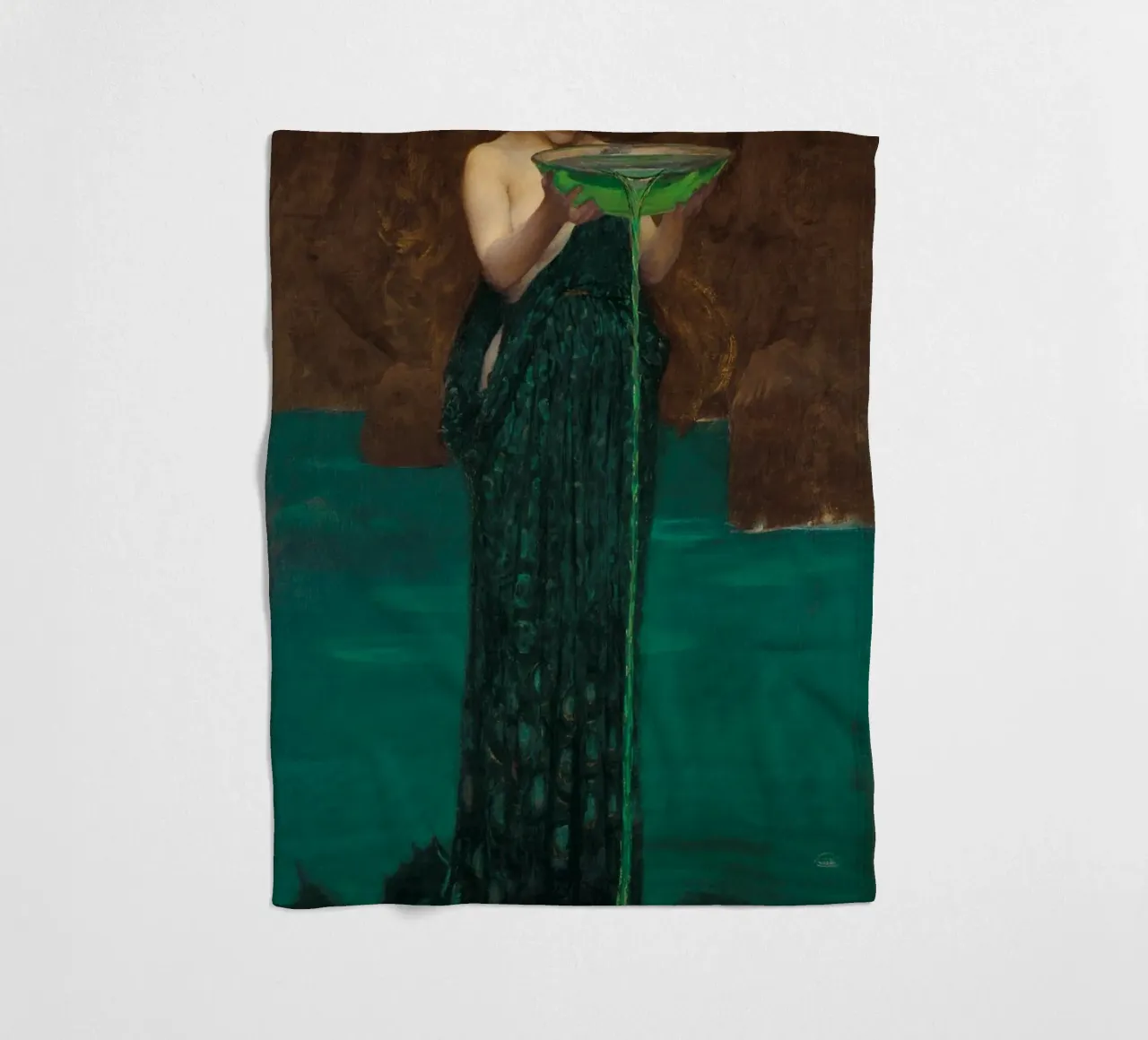 John William Waterhouse - Circe Invidiosa coperta in pile da Timeless Artworks