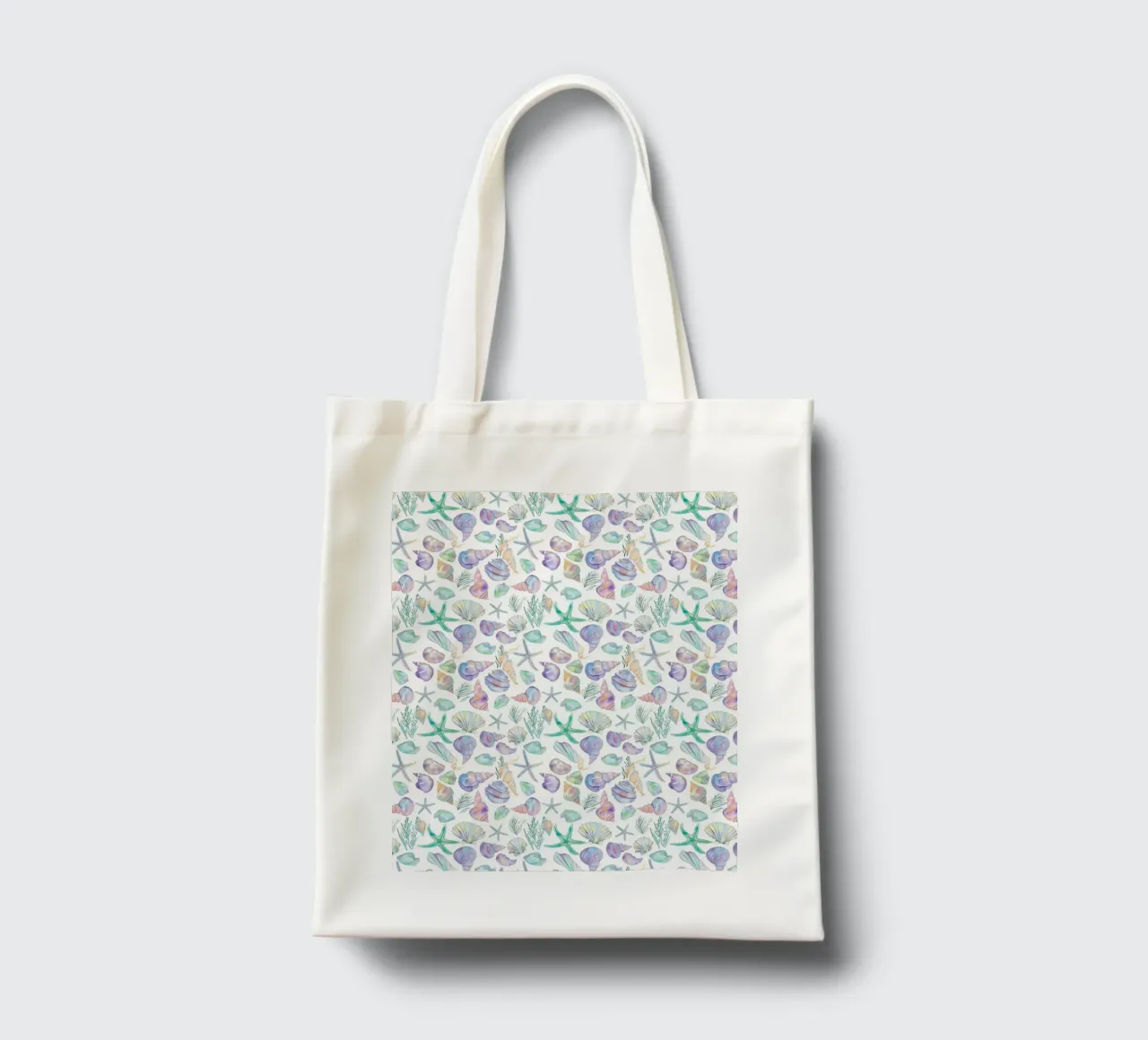 Conchiglie di mare blu Stelle Marine Boho Spiaggia Tropicale Oceano borsa in juta da Gentle Echoes Art