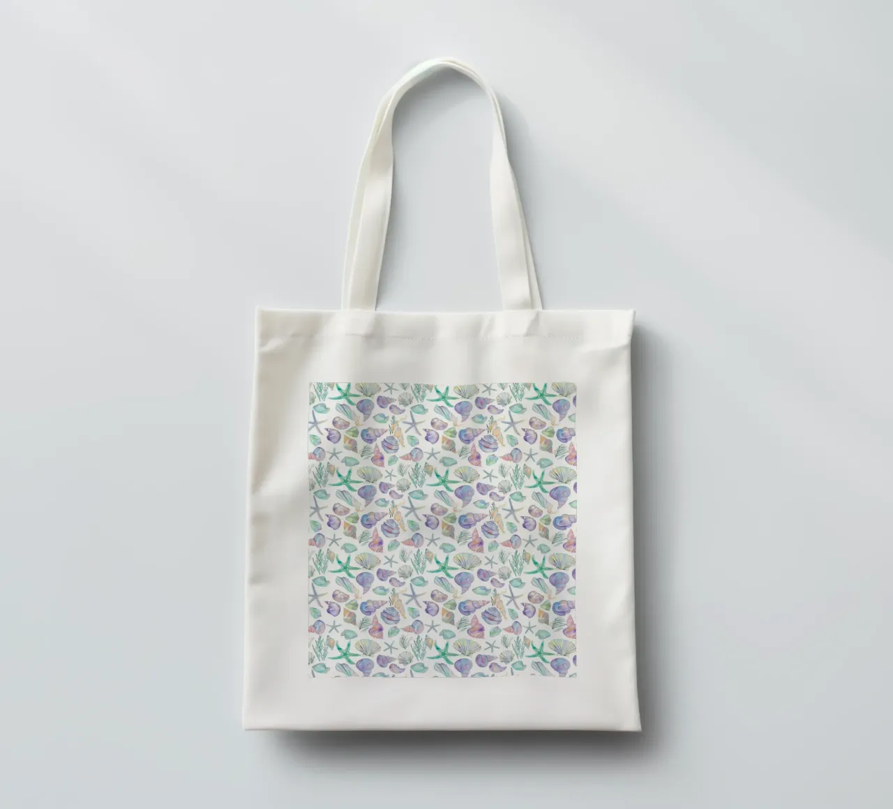 Conchiglie di mare blu Stelle Marine Boho Spiaggia Tropicale Oceano borsa in juta da Gentle Echoes Art