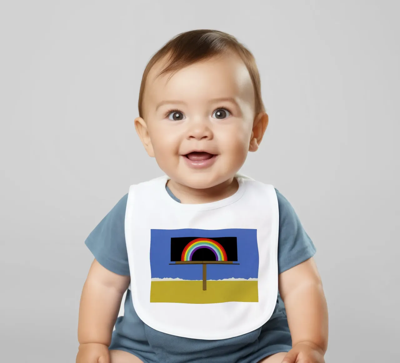 Desert Billboard with Rainbow bavaglino da Rosi Feist