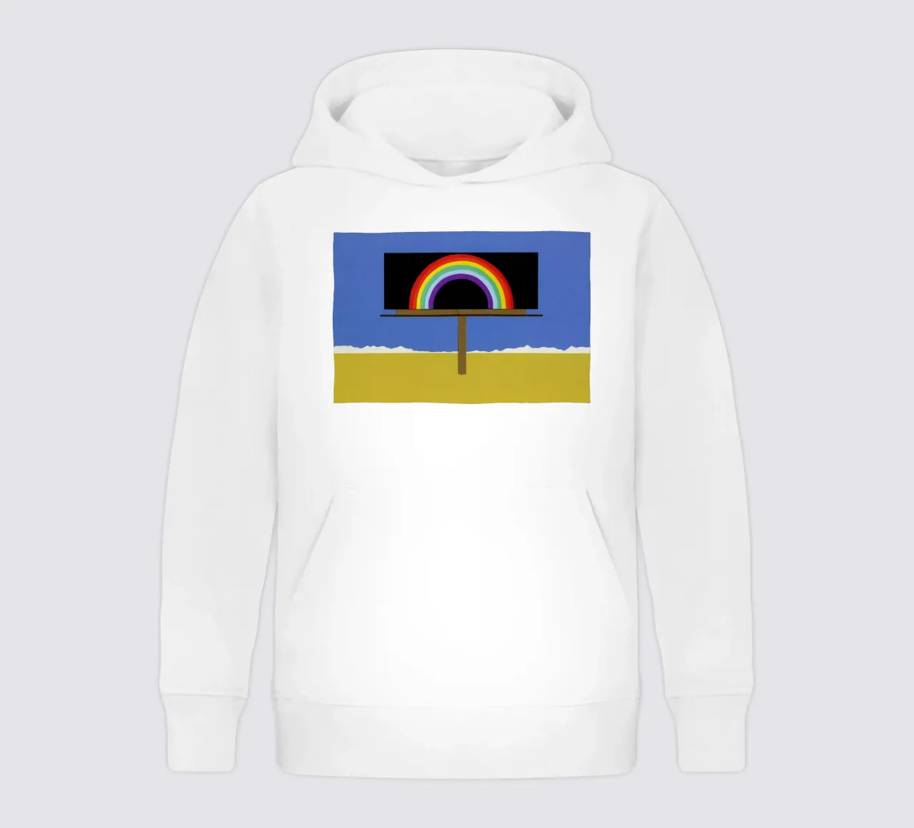 Desert Billboard with Rainbow felpa bambino con cappuccio da Rosi Feist