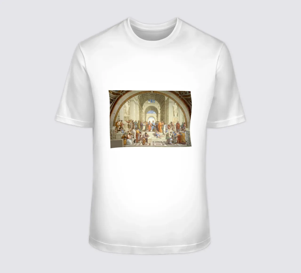 Raffaello - La scuola di Atene, 1511 t-shirt da Timeless Artworks