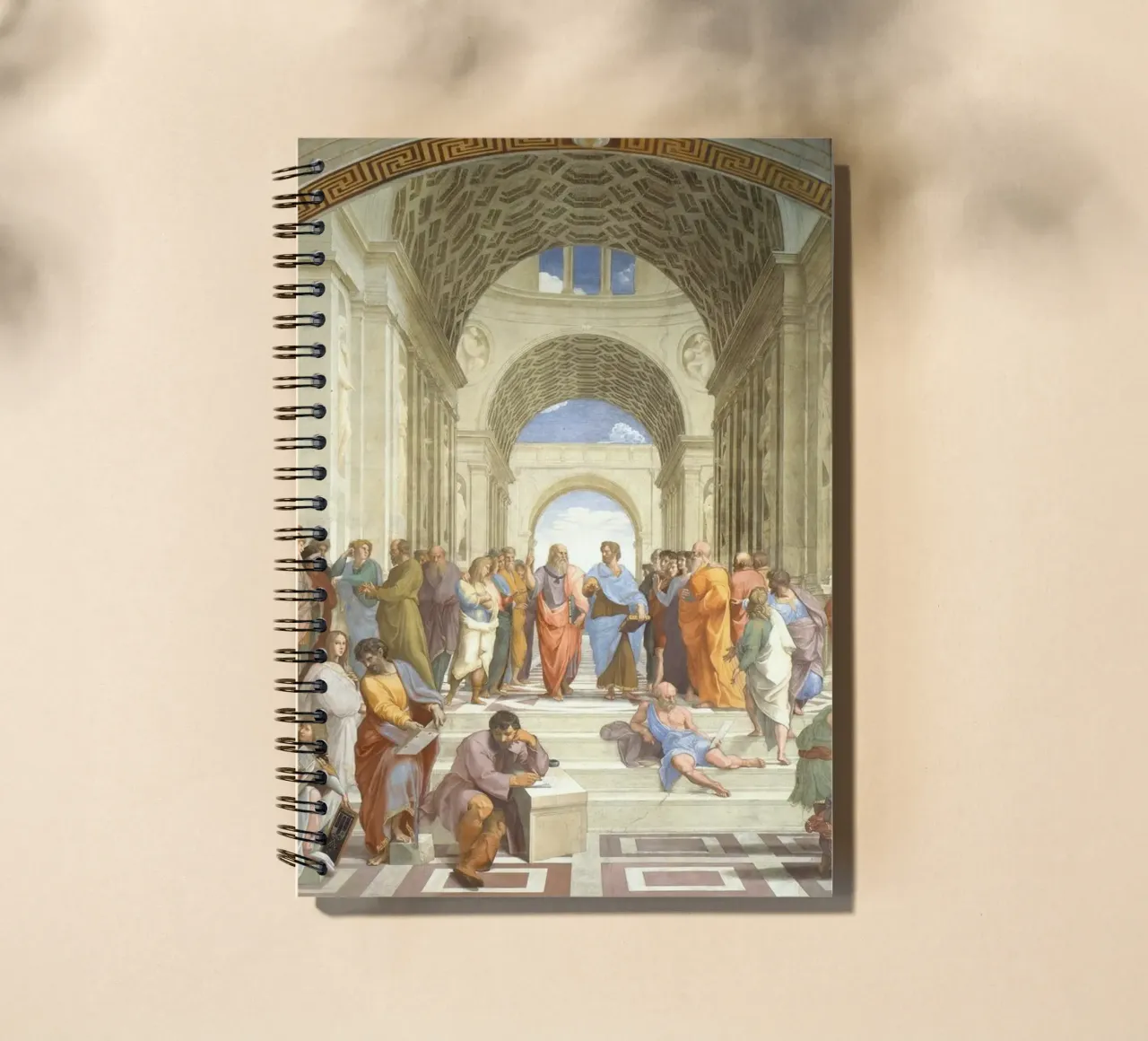 Raphael - The School of Athens, 1511 spiral notebook by Timeless Artworks
