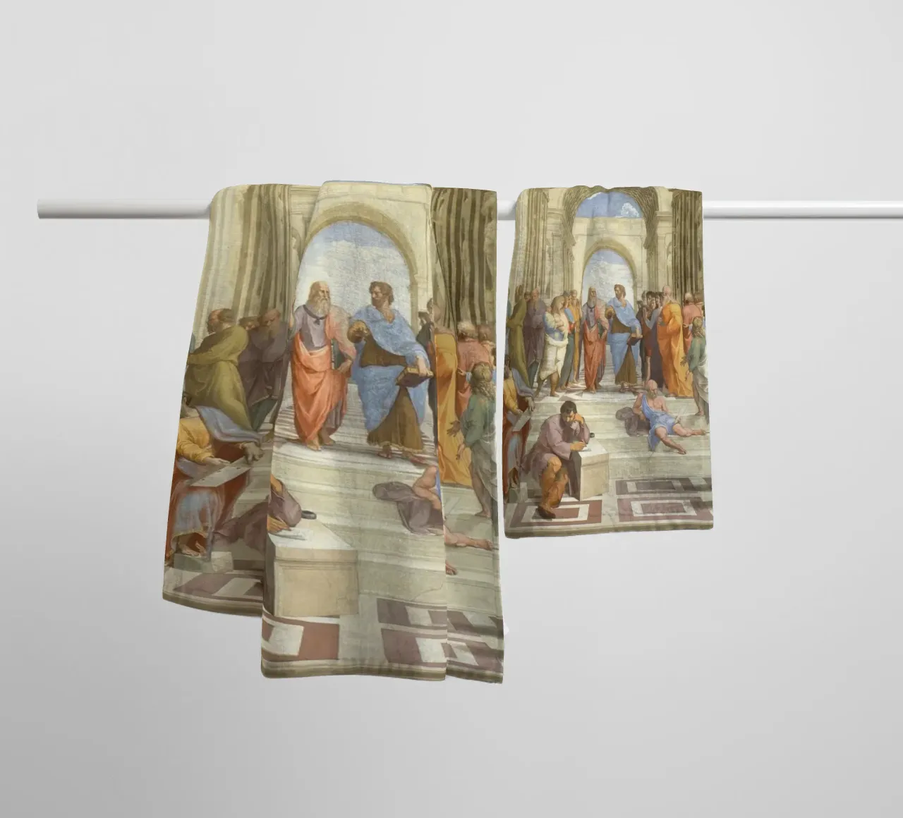 Raffaello - La scuola di Atene, 1511 asciugamano da bagno da Timeless Artworks