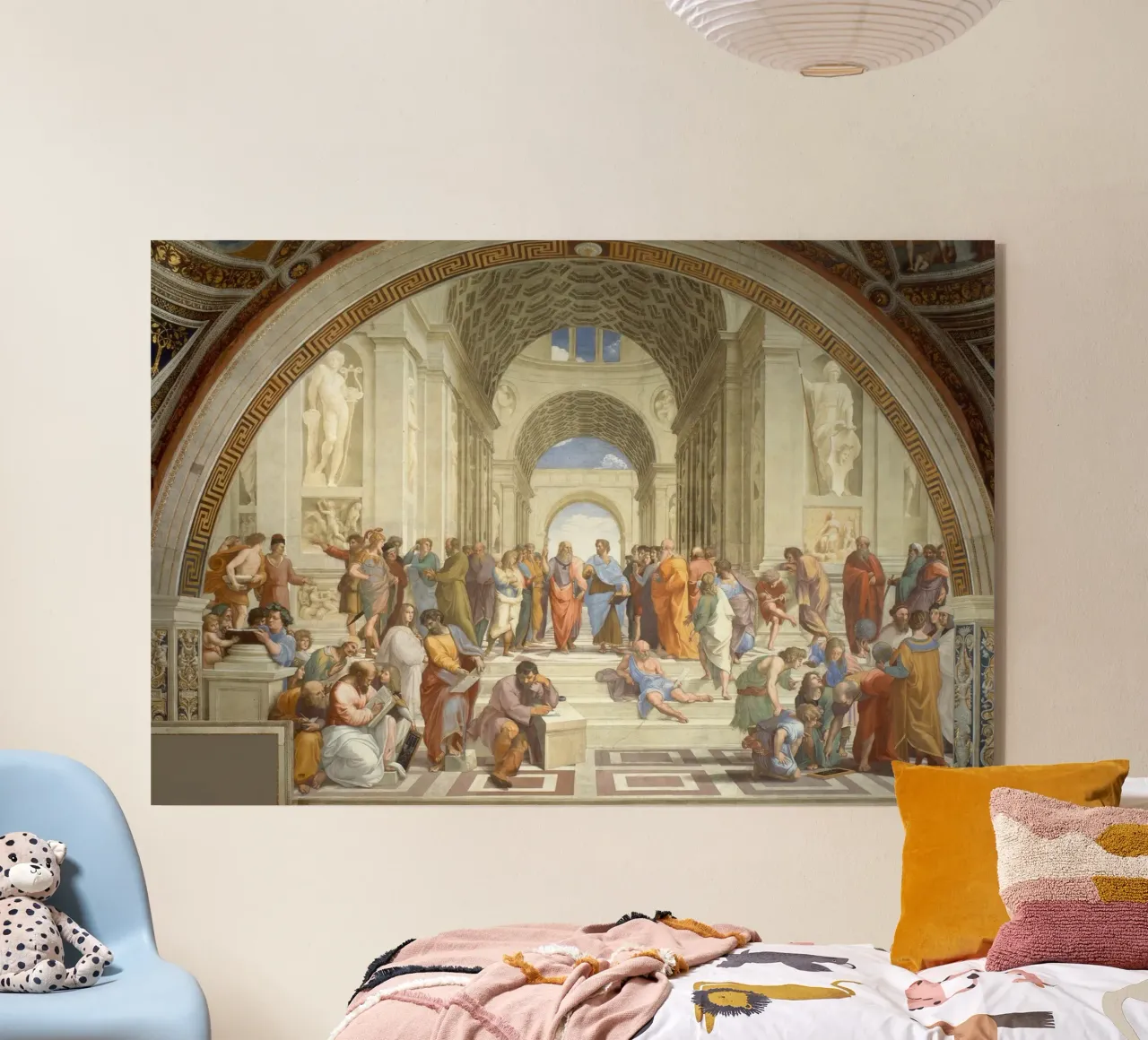 Raffaello - La scuola di Atene, 1511 plexiglass da Timeless Artworks