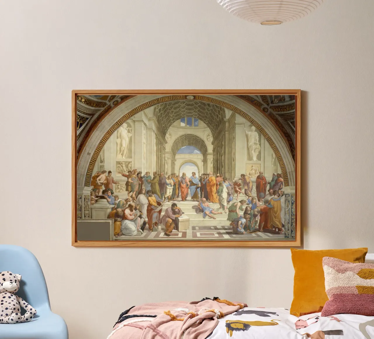 Raffaello - La scuola di Atene, 1511 alluminio dibond da Timeless Artworks