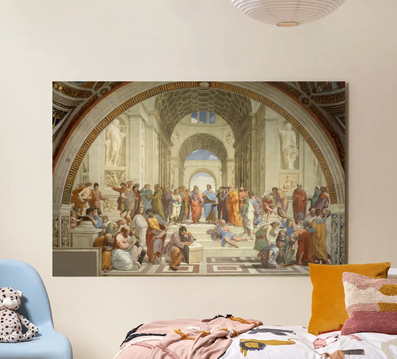 Raffaello - La scuola di Atene, 1511 alluminio dibond da Timeless Artworks