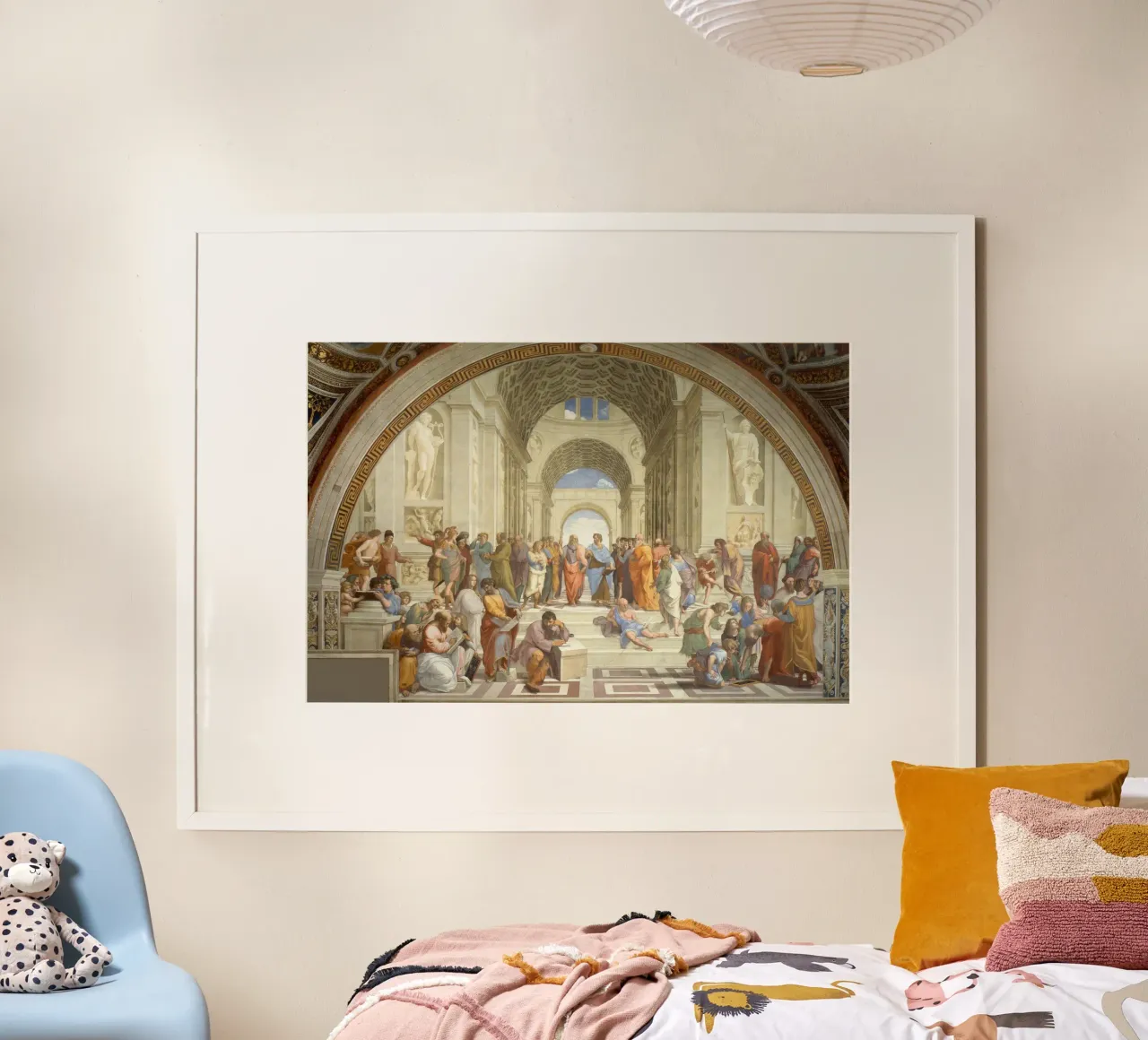 Raffaello - La scuola di Atene, 1511 carta hahnemühle da Timeless Artworks