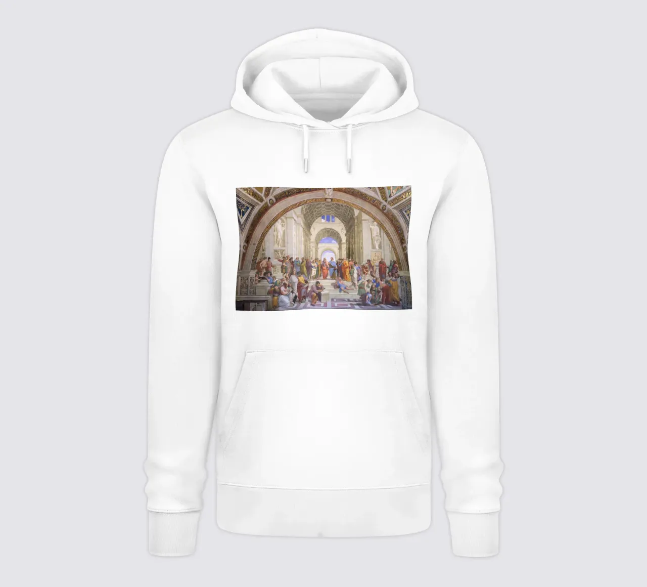 Raffaello - La scuola di Atene felpa con cappuccio da Timeless Artworks