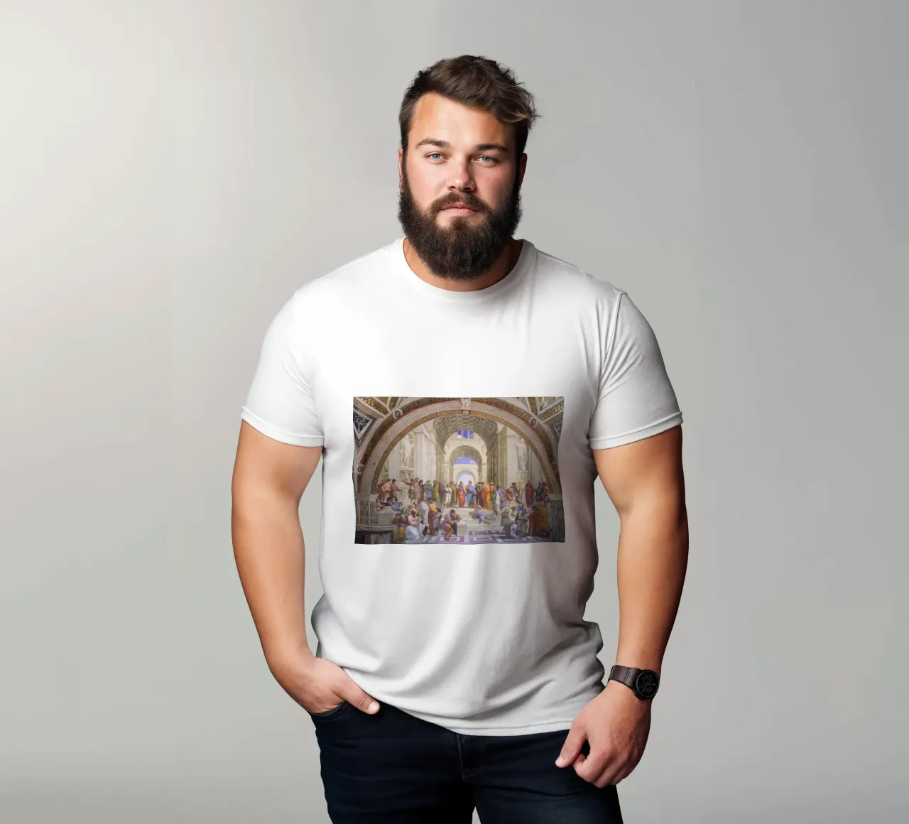 Raffaello - La scuola di Atene t-shirt da Timeless Artworks