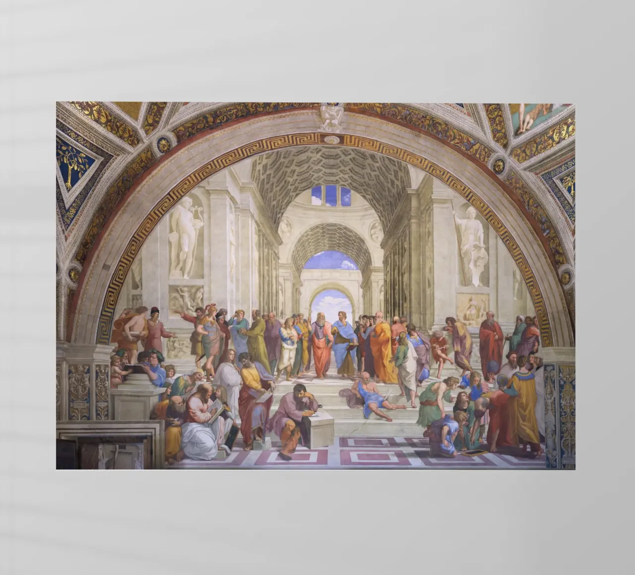 Raffaello - La scuola di Atene pellicola backlit da Timeless Artworks