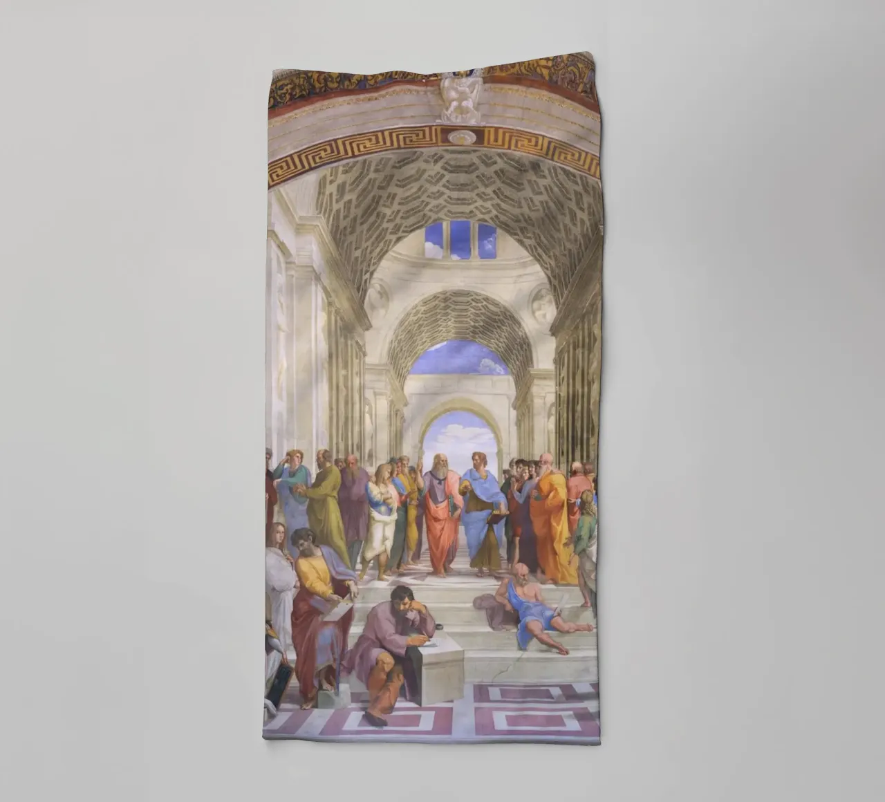 Raffaello - La scuola di Atene asciugamano da bagno da Timeless Artworks