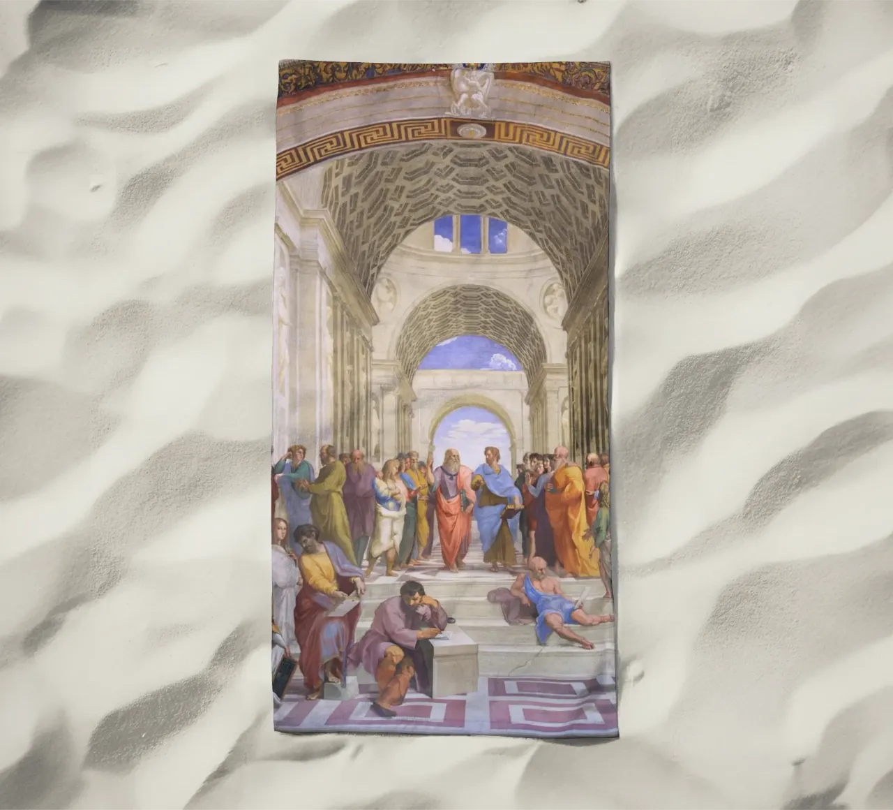 Raffaello - La scuola di Atene telo mare da Timeless Artworks