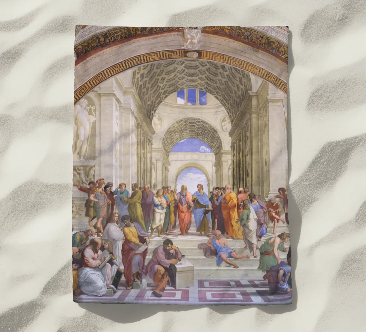 Raffaello - La scuola di Atene telo mare da Timeless Artworks