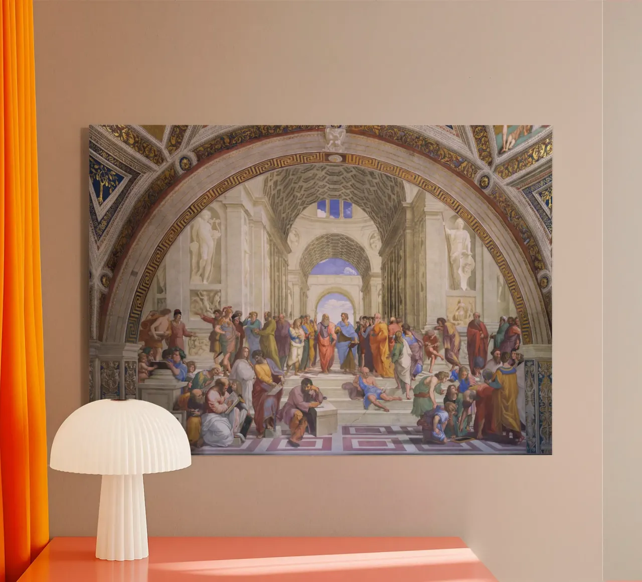 Raffaello - La scuola di Atene plexiglass da Timeless Artworks