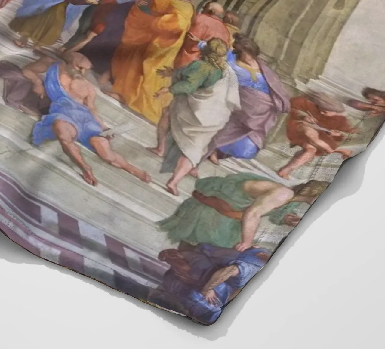 Raffaello - La scuola di Atene coperta in pile da Timeless Artworks